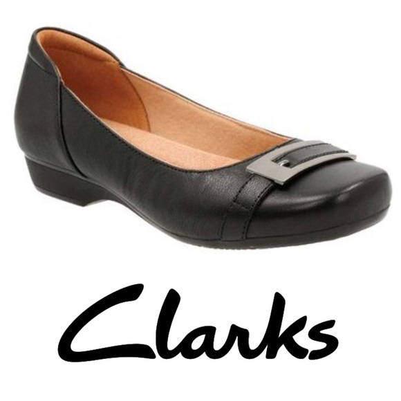 Clarks Collection Soft Cushion Concert Black Heels